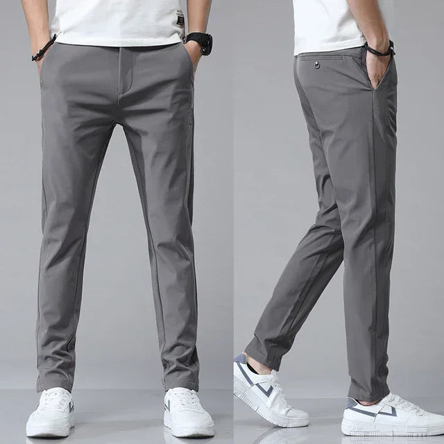 Stretch Slim Straight Casual Pants High Quality - RYVOR