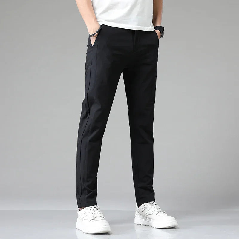Stretch Slim Straight Casual Pants High Quality - RYVOR