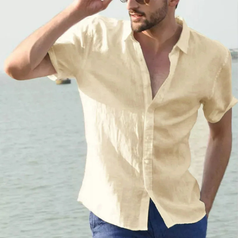 Summer Cotton Linen Shirts Casual - RYVOR
