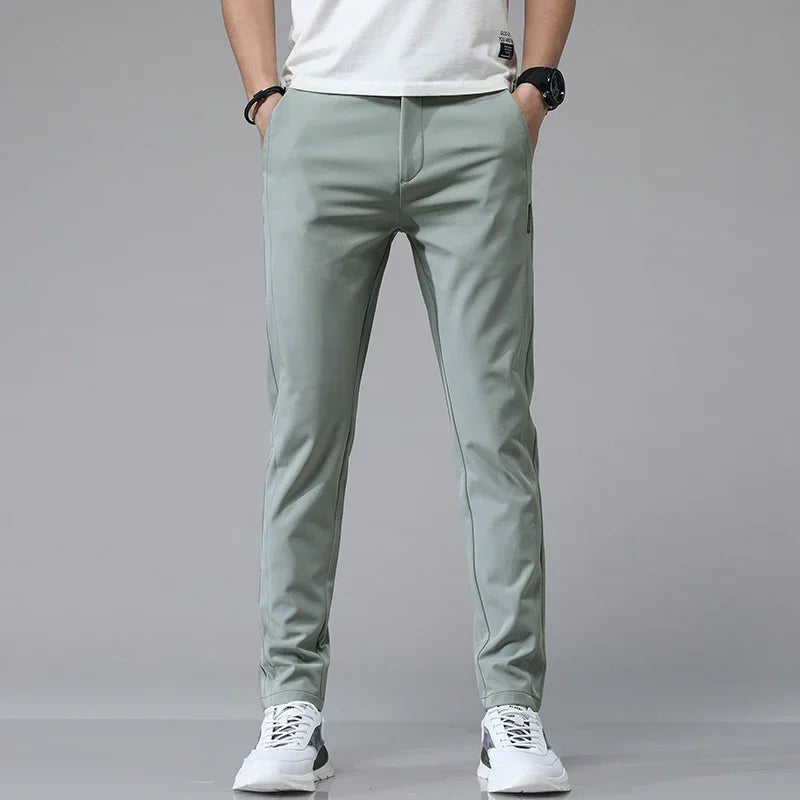 Stretch Slim Straight Casual Pants High Quality - RYVOR