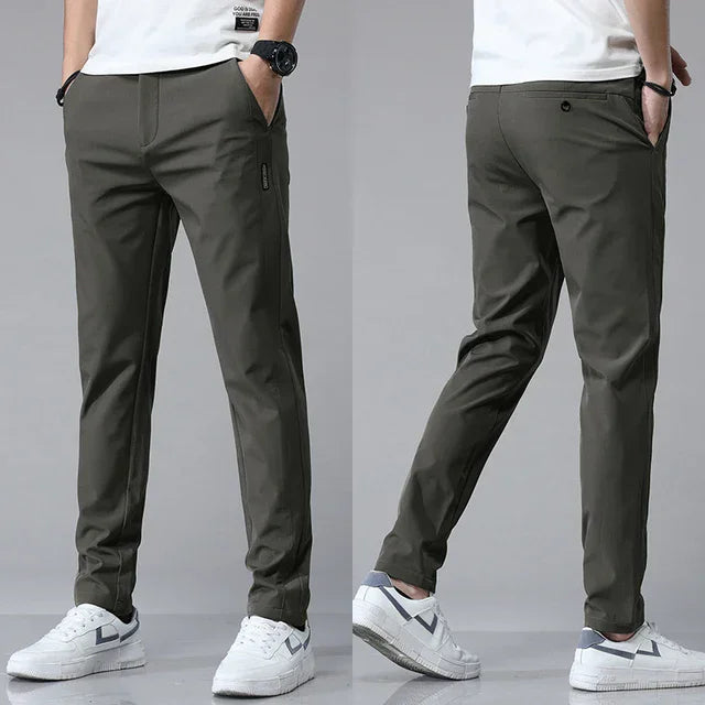 Stretch Slim Straight Casual Pants High Quality - RYVOR