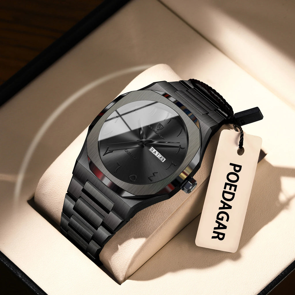 (POEDAGAR) Military Watch For Men Waterproof Luxury - RYVOR