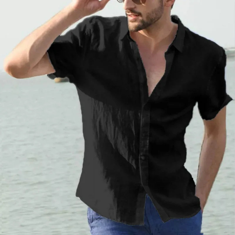 Summer Cotton Linen Shirts Casual - RYVOR