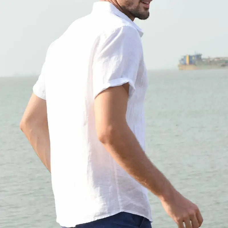 Summer Cotton Linen Shirts Casual - RYVOR