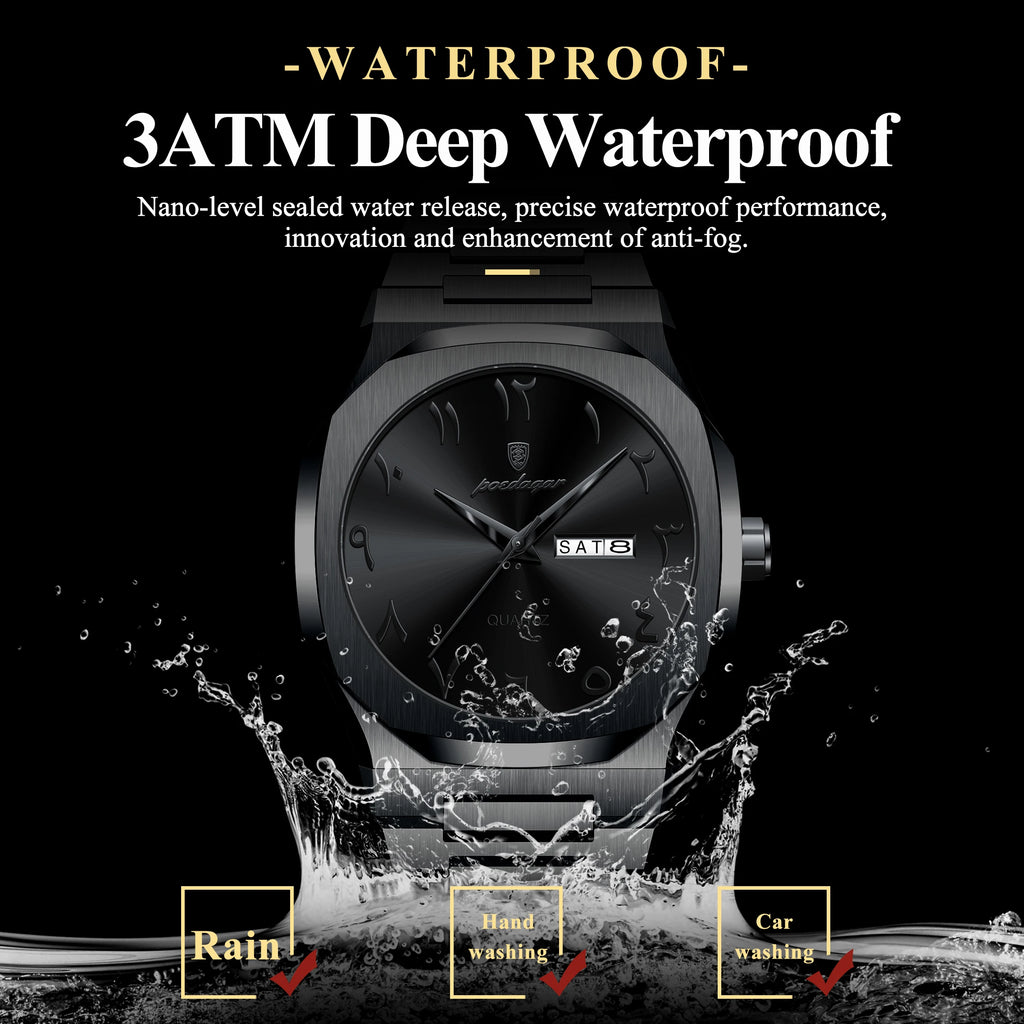 (POEDAGAR) Military Watch For Men Waterproof Luxury - RYVOR