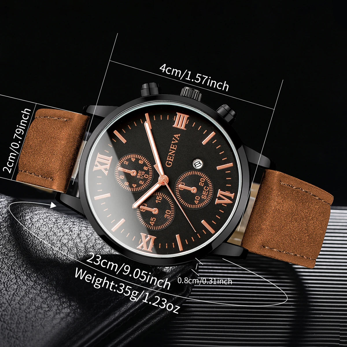 Men's Casual Calendar Watch Fashionable - RYVOR