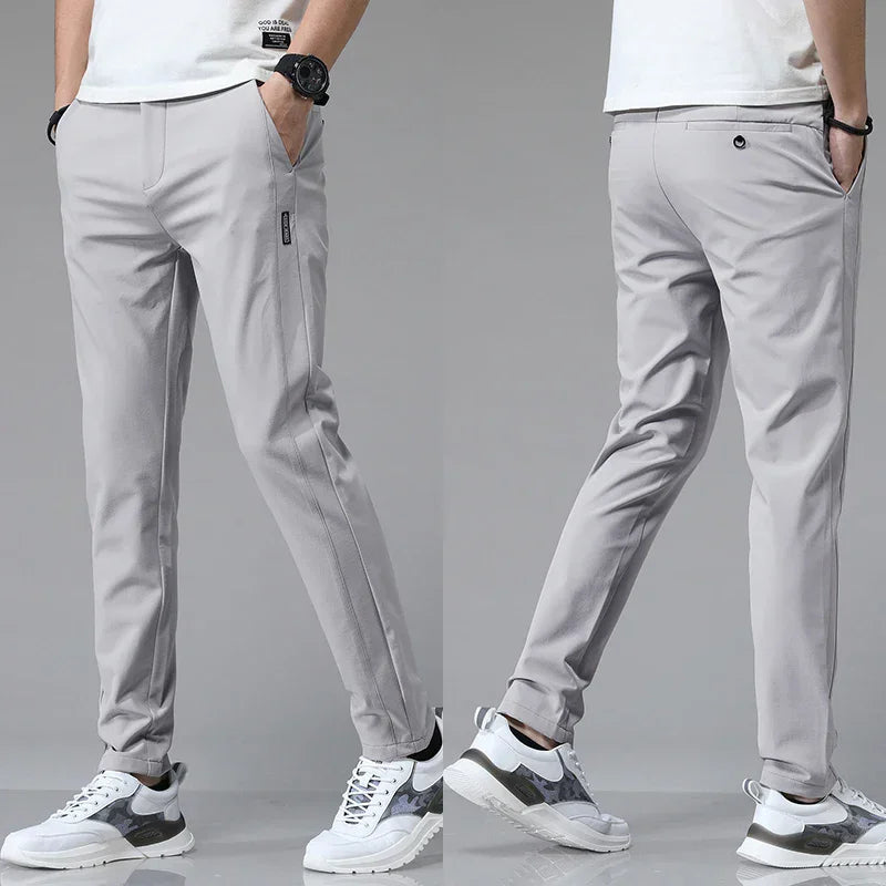 Stretch Slim Straight Casual Pants High Quality - RYVOR