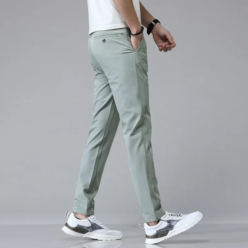 Stretch Slim Straight Casual Pants High Quality - RYVOR