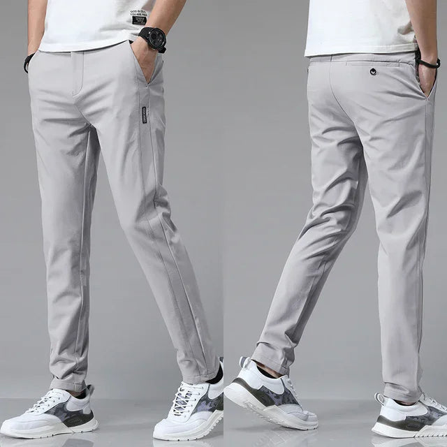 Stretch Slim Straight Casual Pants High Quality - RYVOR